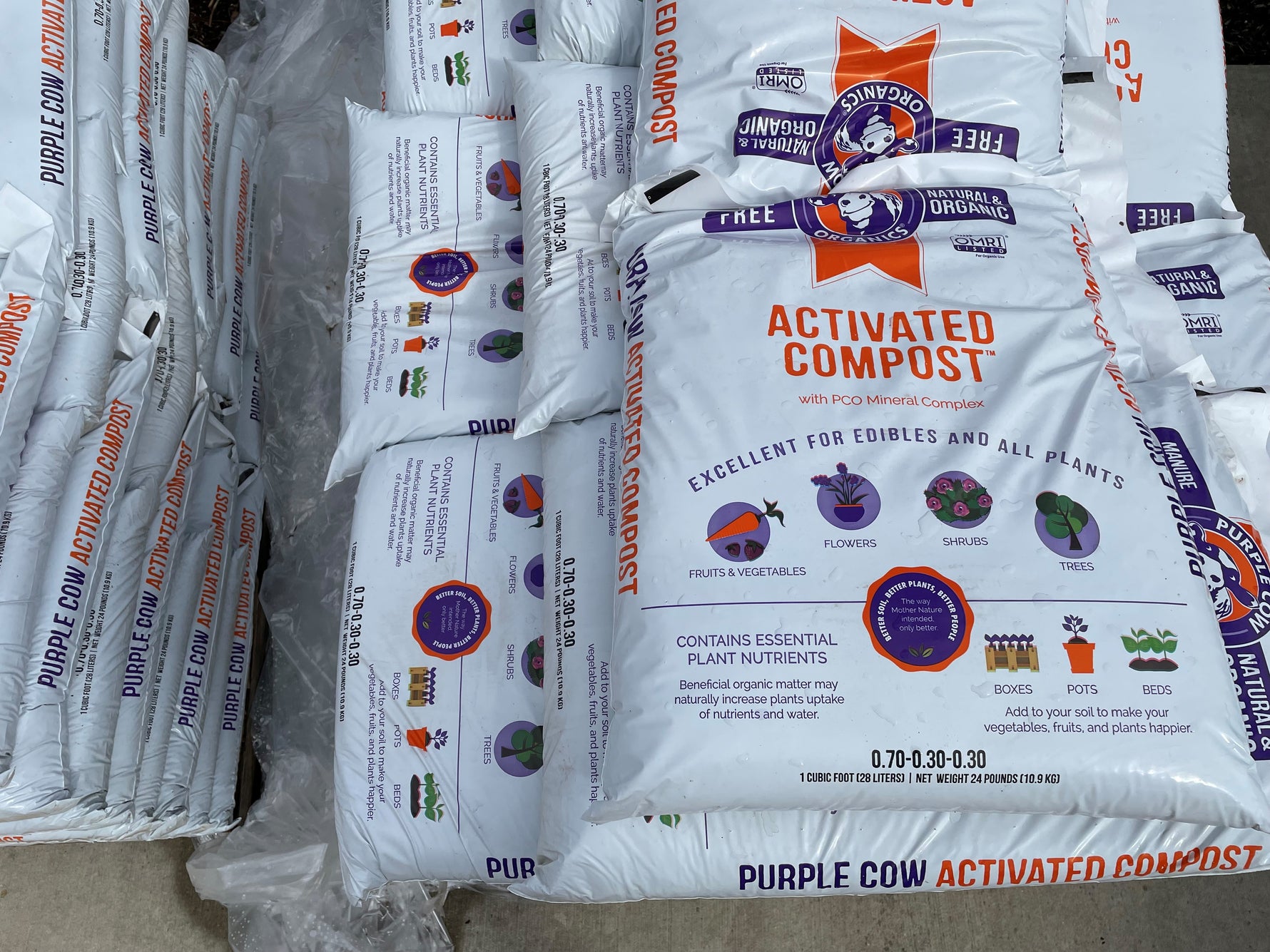Buy 100 Organic Compost Tea Bags Purple Cow Organics